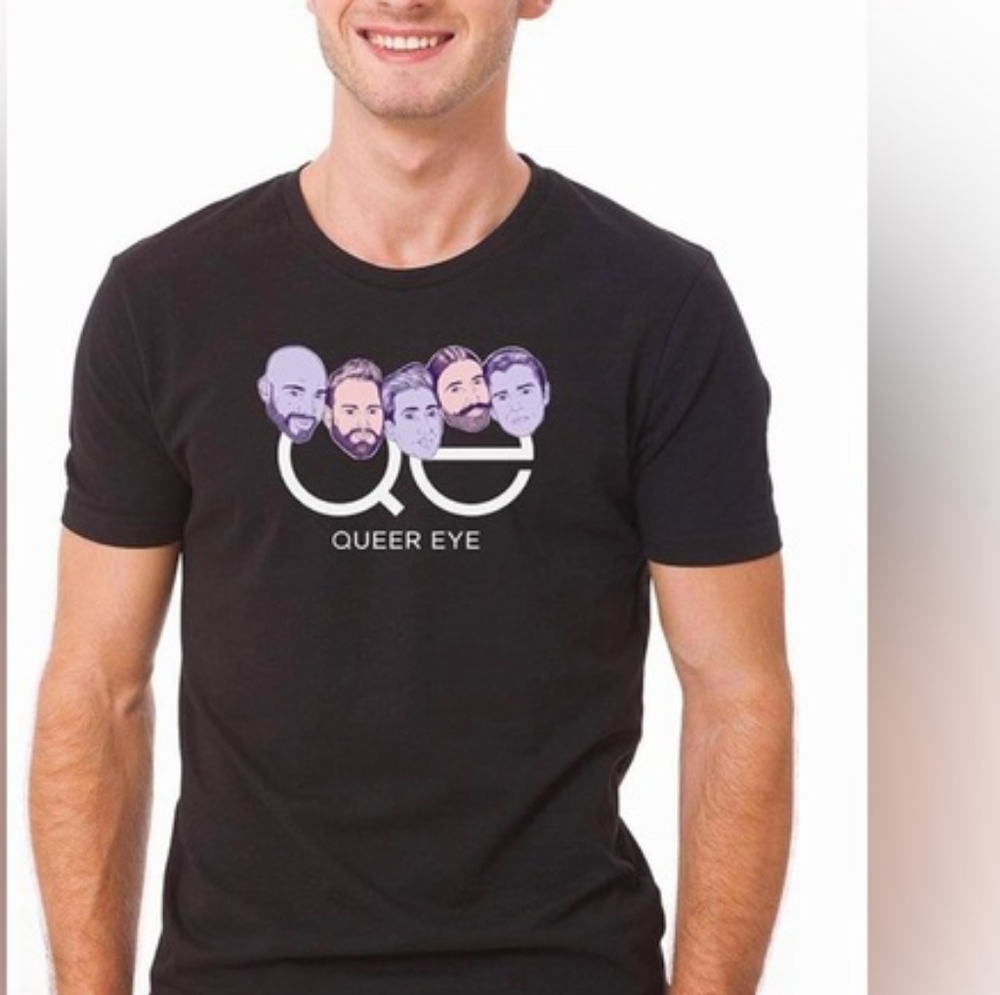 🏳️‍🌈 Queer Eye Unisex Cast Members Black T-Shirt XL